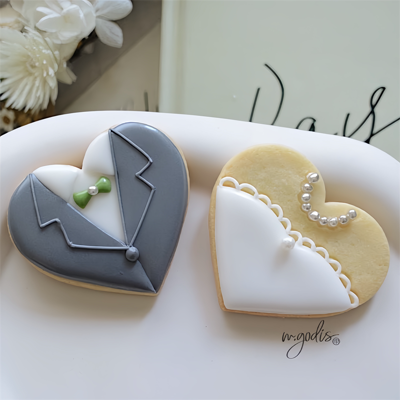 手工翻糖糖霜饼干定制情人节礼物甜品台回礼伴手礼婚礼礼品宴会