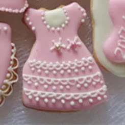 婚礼甜品台糖霜饼干定制小裙子可刻字生日礼物情人节七夕伴手礼