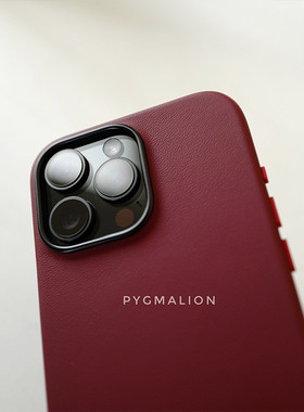 2025新年限定磁吸超跑波尔多红意大利nappa牛皮适用于苹果16promax手机壳15promax保护套新款真皮全包