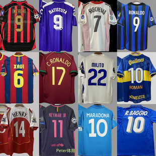 复古球衣坎贝尔米利托蒂帕尔马中村俊辅内德维德哈维足球服