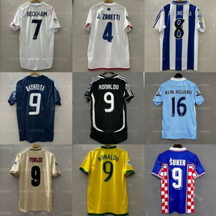 复古阿根廷巴西西班牙荷兰国米德国AC英格兰桑托斯尤文曼L皇M球衣