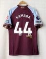 25-26 Aston Villa Home + Print No.44 + 2 Patches