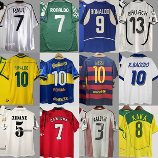 复古球衣坎贝尔兰帕德罗巴乔齐达内马尔蒂尼日利亚博卡卡洛斯足球