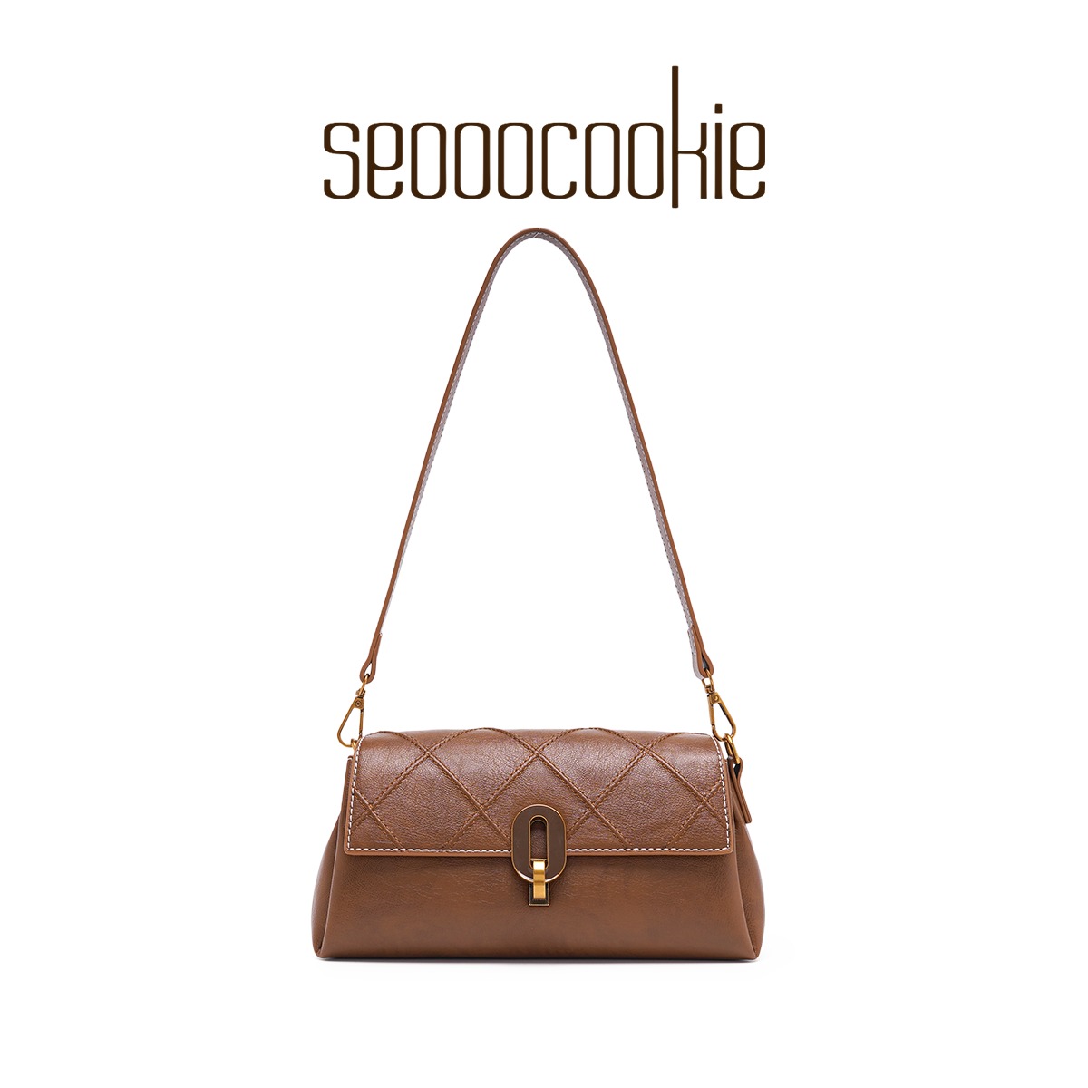 Seooocookie韩国2025新款高级感轻奢腋下包包气质复古单肩斜挎包