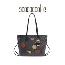 Seooocookie韩国高级感百搭单肩女包包休闲通勤大容量托特包包