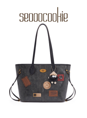 Seooocookie韩国高级感百搭单肩女包包休闲通勤大容量托特包包