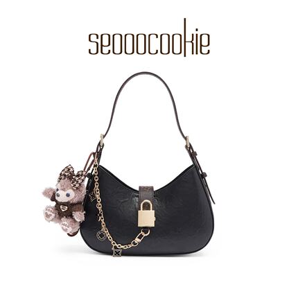 Seooocookie韩国2025新款小众百搭腋下包包马鞍单肩斜挎包女包包