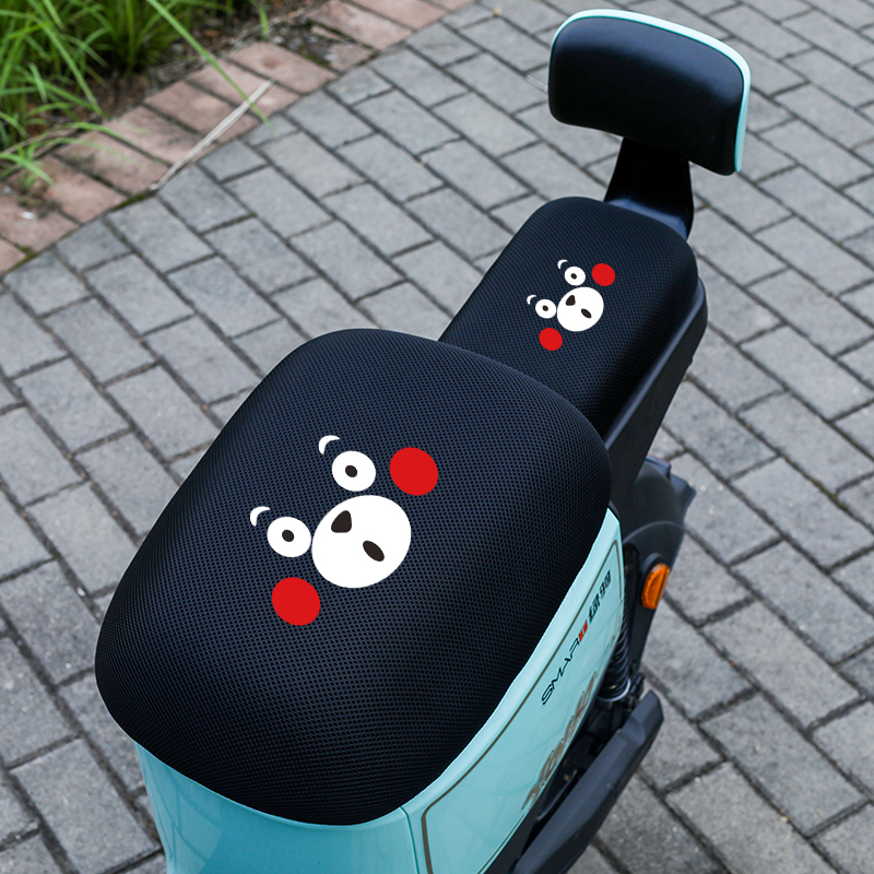 适用绿源INNO7新国标电动车防水防晒座套inno7卡通防水四季座垫套