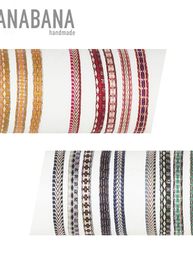 5mm- 西班牙Guanabana进口品牌设计师手工编织叠戴撞色女手绳手链