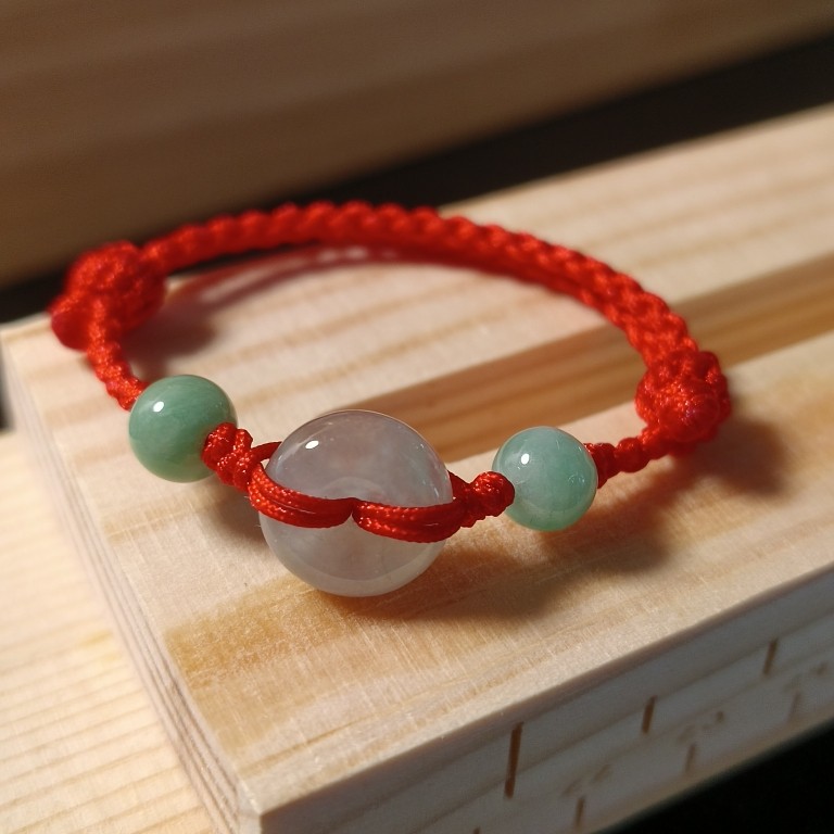 新款翡翠A货迷你厚平安扣天然玉宝儿童红手脚绳编织送人满月礼物,饰品/流行首饰/时尚饰品新,手链,淘宝优惠券,粉丝福利购,淘宝优惠卷