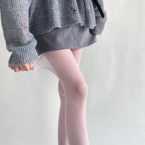 少女粉色丝袜超薄天鹅绒连裤袜白