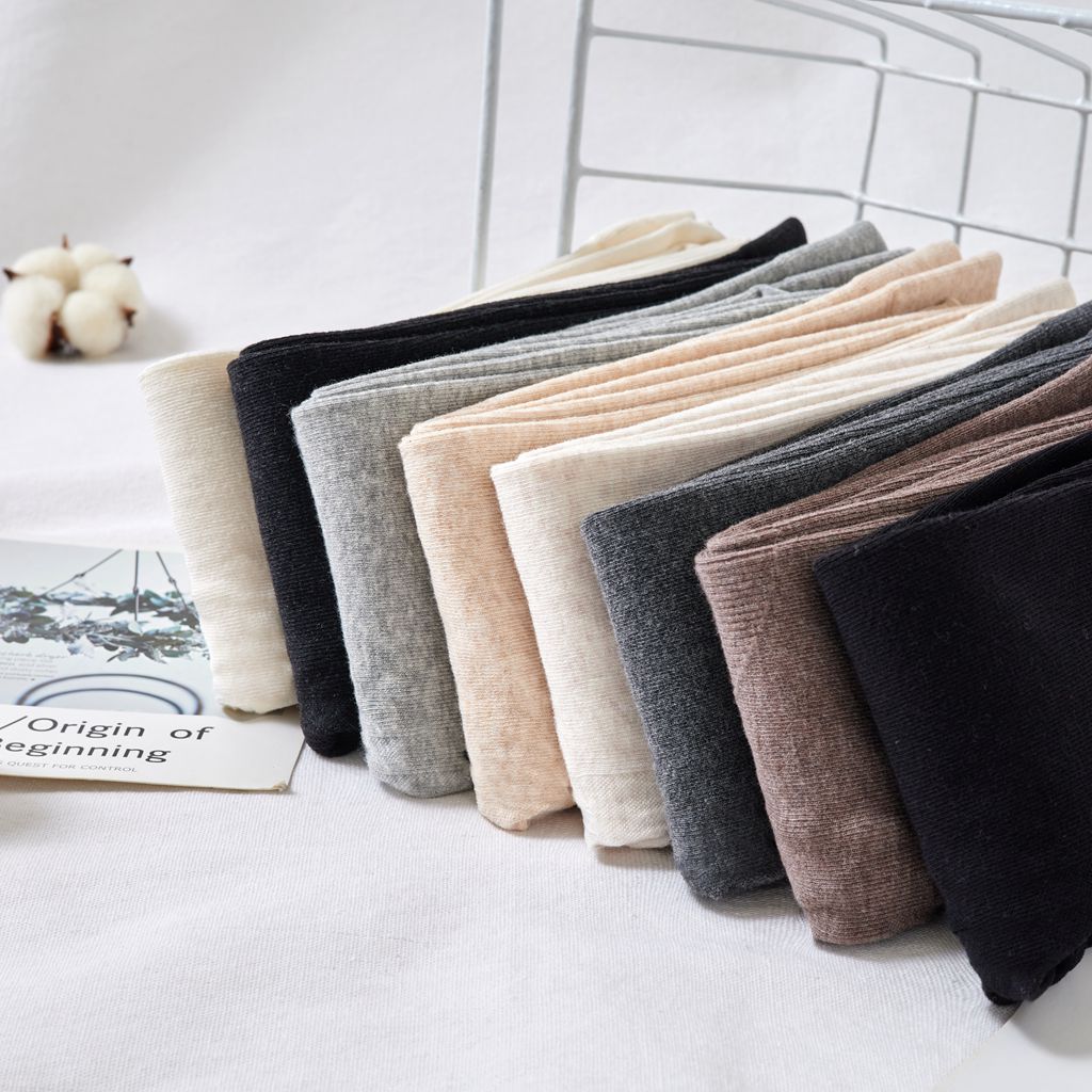 精梳棉燕麦色连裤袜秋冬季白色女