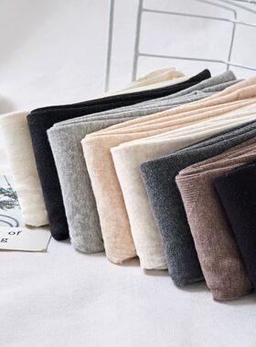 精梳棉燕麦色连裤袜秋冬季日系白色打底袜子加厚保暖灰黑色高腰女