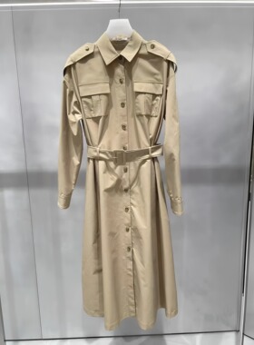 正品2H1F605-23D大23春4 2999 土黄色  风衣外套