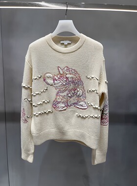 正品2I1E423-24 D大24春1 2099 文森特R 手工缝线毛衫