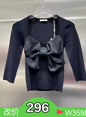 正品3I2E403-24 D小24夏1 995W 黑色 针织套衫