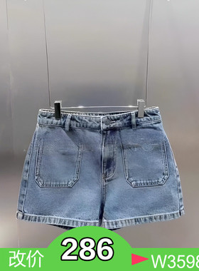 正品3I3R117-240 24秋2  735  蓝色 牛仔短裤