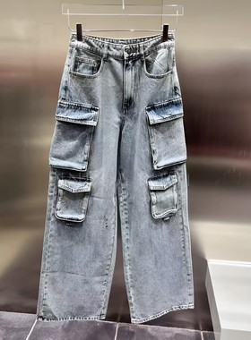 正品3I2R803 -24D小24夏1 1190 蓝色X 工装牛仔裤