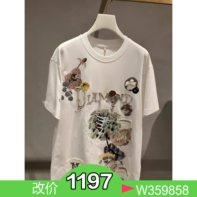 正品1I2B316-240  24夏1-2 4990 T恤 白色