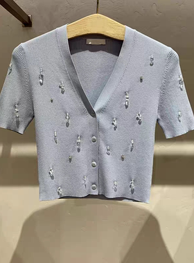 正品3H2E509-23 D小23夏5 995 蓝色  版型偏小 针织衫