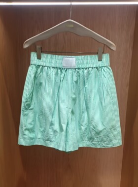 正品3H2Q101-23D小23夏1-1 735 绿色 条纹X 短裤