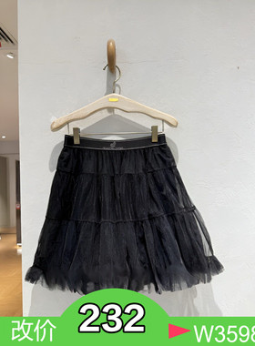 正品3H1S226-23 小D 吊牌齐全23春黑色半裙