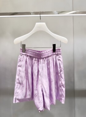 正品2H2Q109-23 D大23夏2 999 浅紫色X  提花短裤