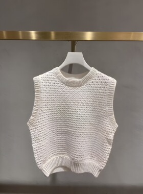 正品1H1E202-23D高23春1 2690 针织背心 白色