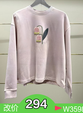 正品24冬四色花朵图案卫衣3I4J125-240