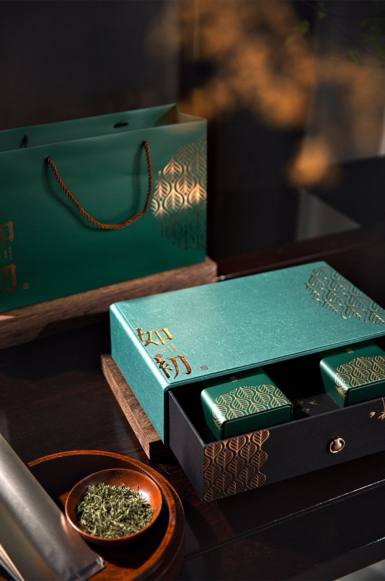 2021如初绿茶高档茶叶包装盒半斤装罐龙井茶碧螺春通用礼盒装空盒