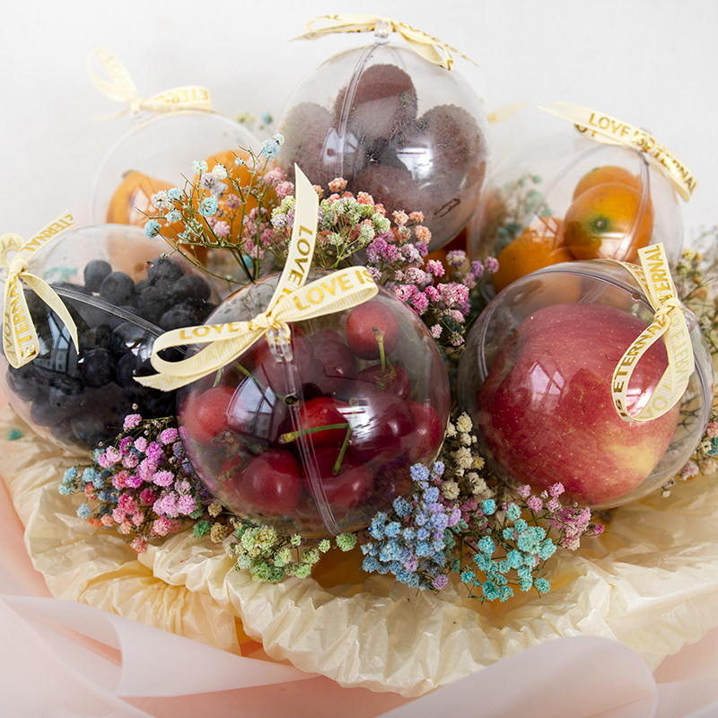 水果花束材料水果太空舱草莓车厘子圣女果太空仓diy鲜花包装材料