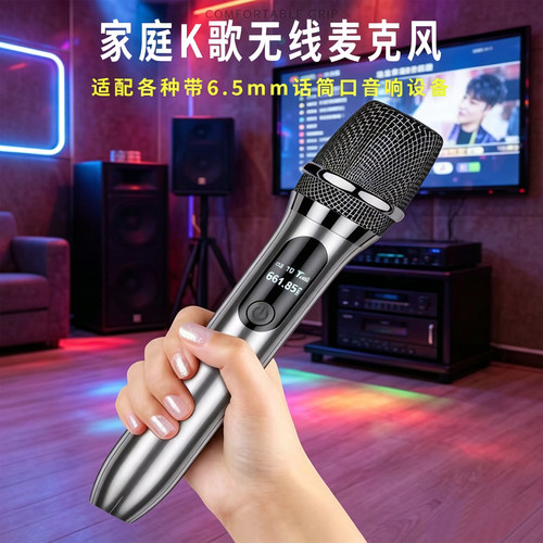 先科无线麦克风一拖一唱歌话筒