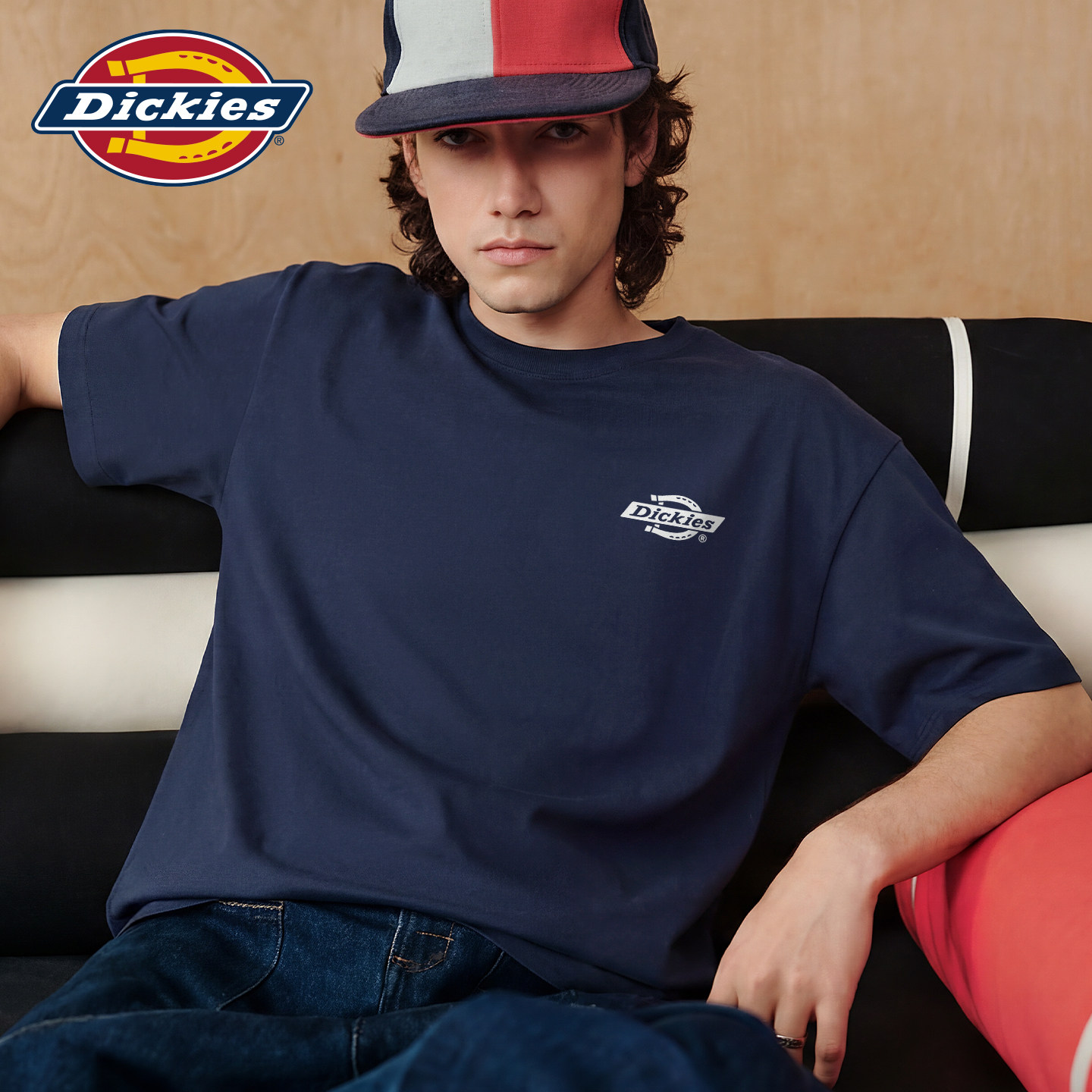 Dickies纯棉短袖t恤男士2026夏季新款美式休闲大码体恤男装上衣A