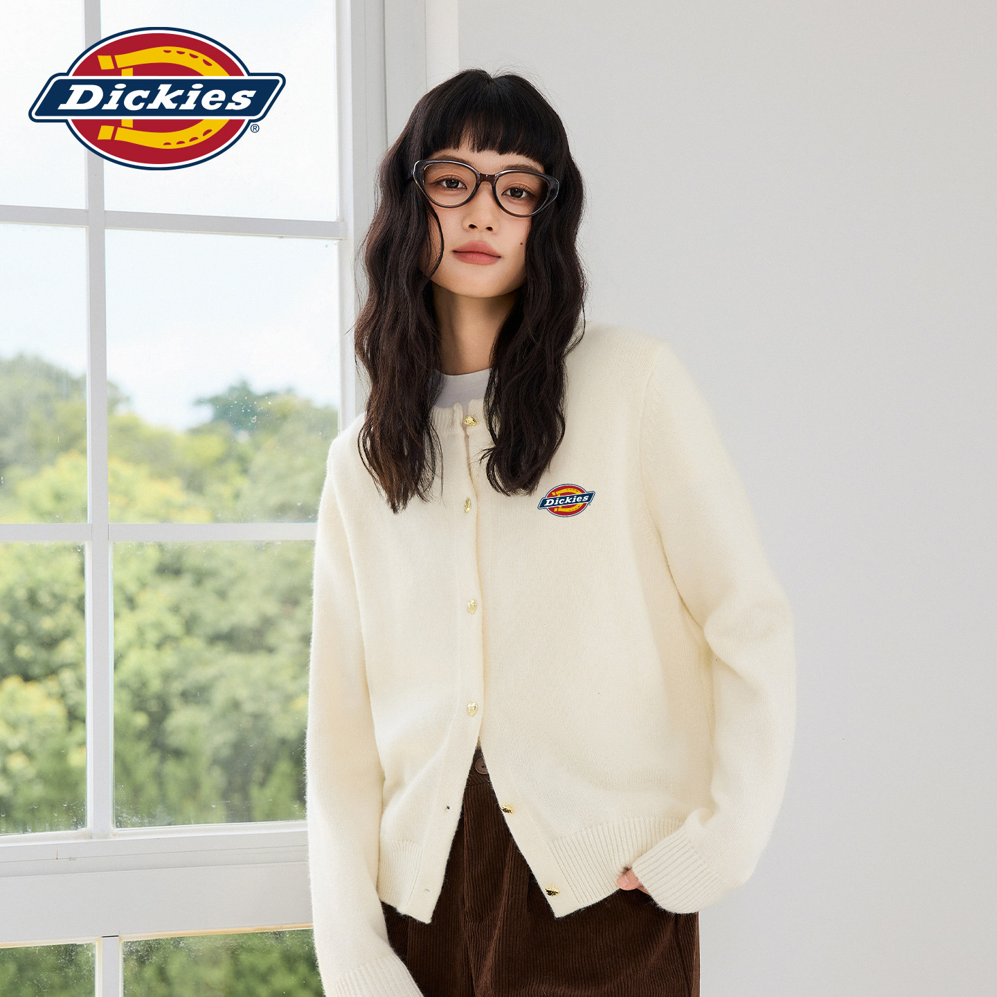 Dickies女士圆领毛衣针织衫图片