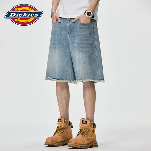 Dickies复古牛仔短裤男款夏季