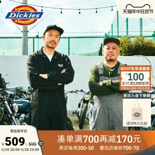 Dickies 男女情侣 灵感设计条纹背带连体裤 春夏工装