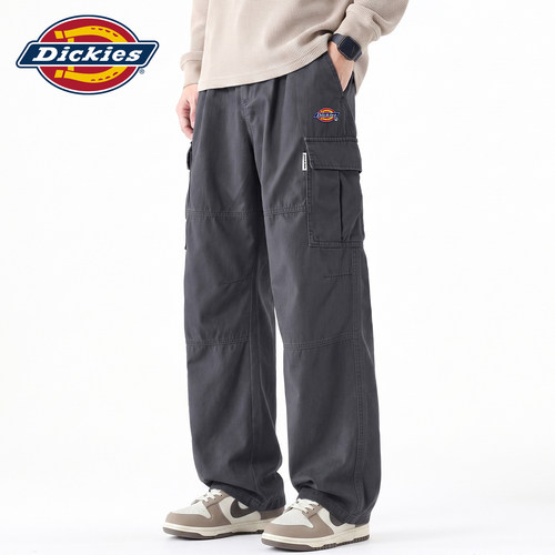Dickies多口袋褶皱梭织工装裤