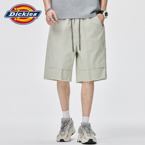 Dickies抽绳纯棉宽松直筒休闲裤