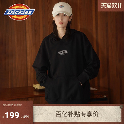 Dickies字母刺绣logo连帽卫衣