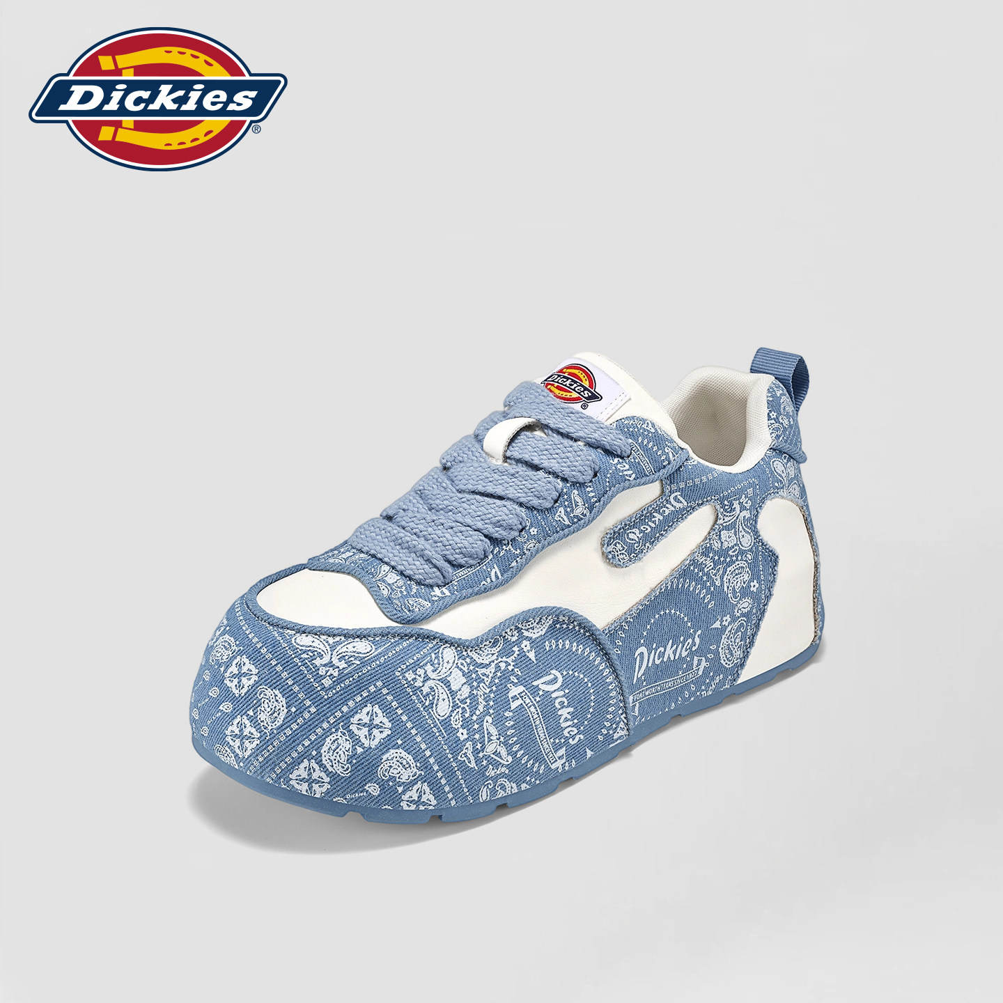 Dickies复古印花系带板鞋女款图片