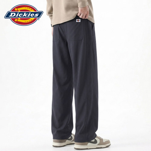 Dickies直筒系绳垂感针织卫裤