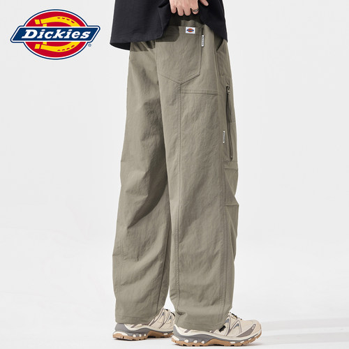 Dickies抽绳拉链大口袋休闲裤子