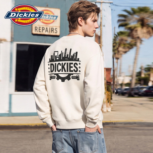 Dickies美式印花宽松百搭卫衣男