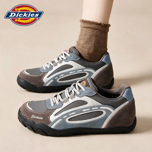 Dickies复古拼色德训鞋女灰蓝