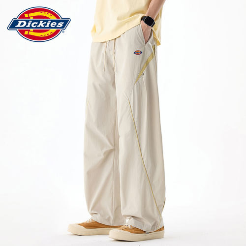 Dickies新款撞色抽绳直筒休闲裤