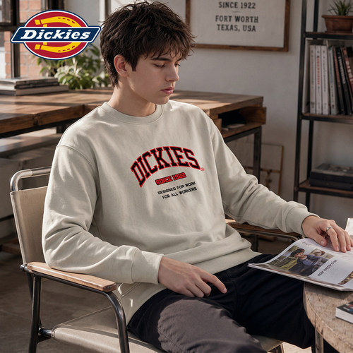 Dickies创意字母印花长袖卫衣