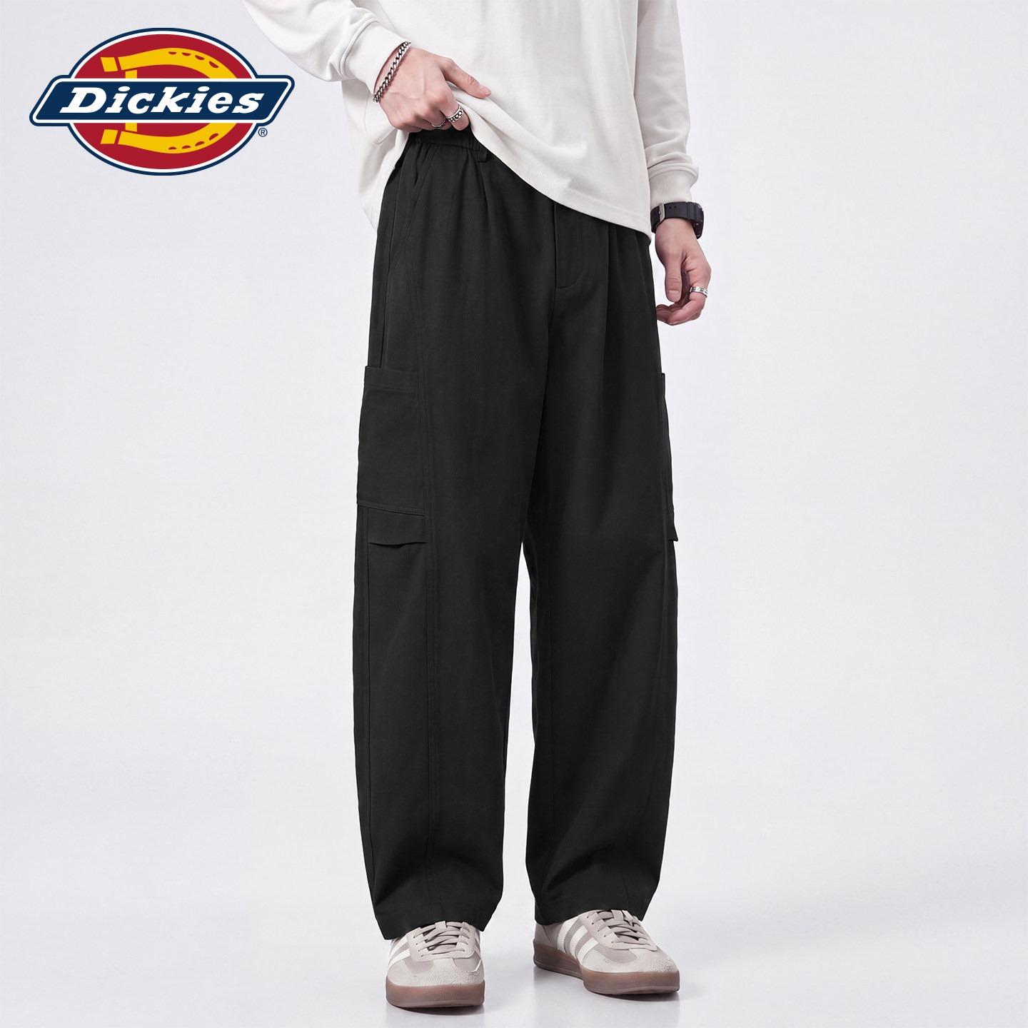 Dickies男士美式工装长裤2026秋季立体侧袋利落直筒潮流休闲男裤A