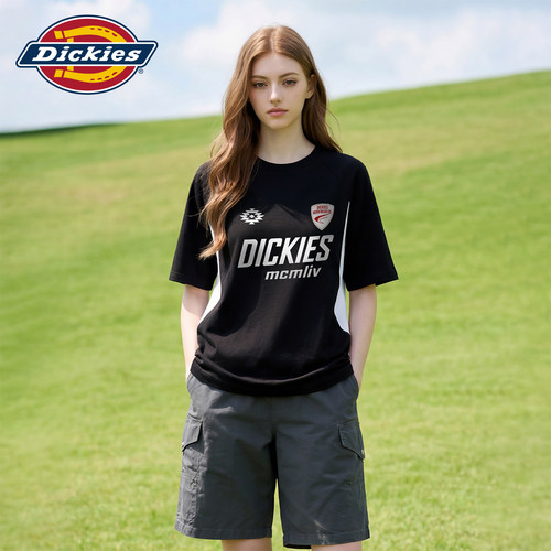 Dickies美式黑色字母短袖T恤