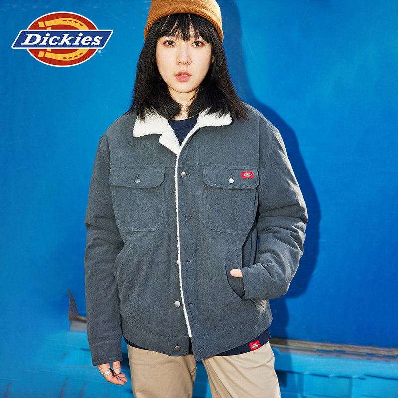 Dickies帝酷适工装仿羊羔绒秋冬夹克保暖休闲款外套男女情侣同款,男装,夹克,淘宝优惠券,粉丝福利购,淘宝优惠卷
