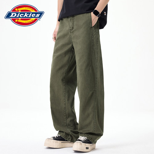 Dickies新款垂感直筒梭织休闲裤